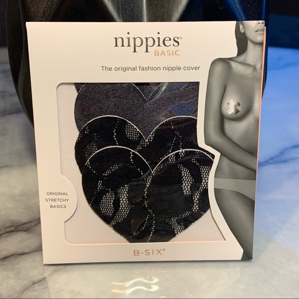 Nippies by Bristols Six Heart Nipple Covers BRISTOLS 6 NWT